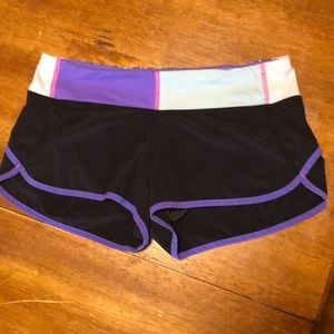 Size 8 lulululemon speed shorts, gently used